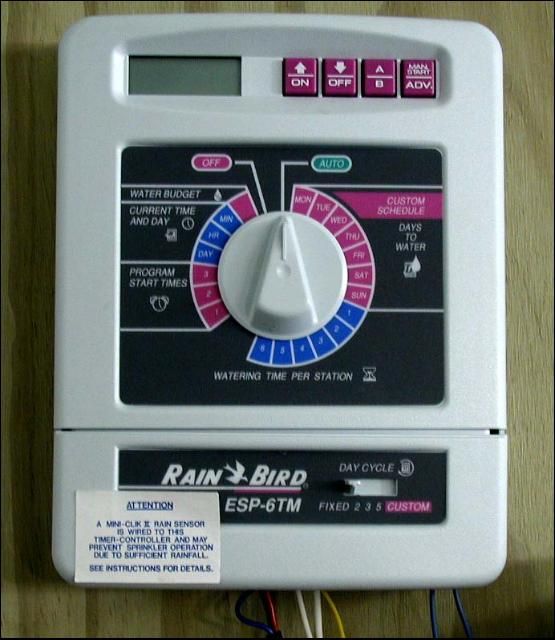 Figure 1. Typical residential irrigation controller.