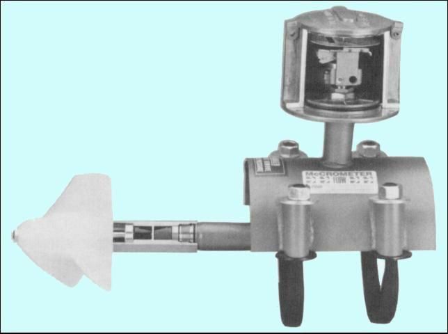 Figure 3. Clamp-on type saddle propeller meter.