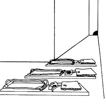 Figure 6. Traps at right angles to rat run.