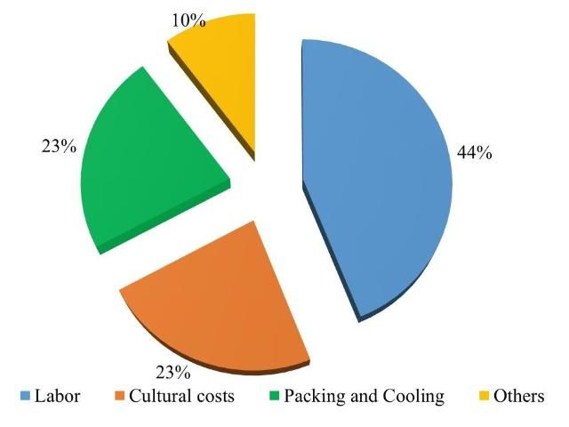 Figure 1. The contributions of cost categories to the increase of the total production cost from 2008/09 to 2012/13