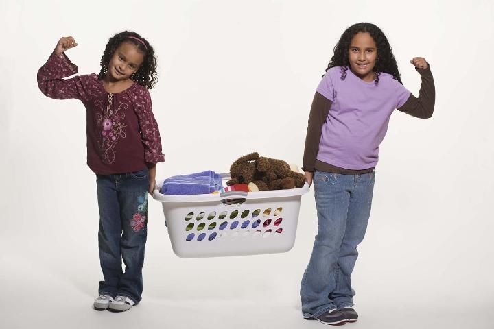 Figure 4. One way to teach your children about money is to pay them for doing chores around the house.