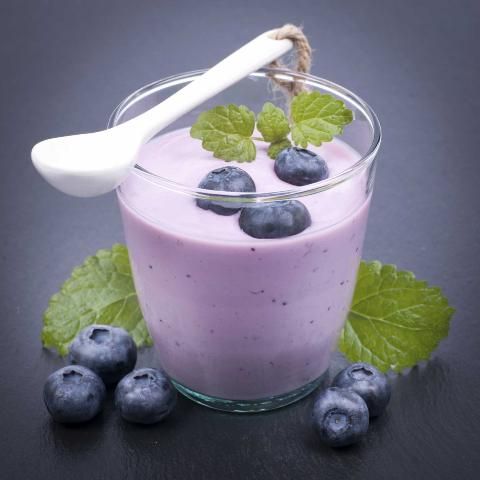 Figure 4. Low-fat yogurt with fresh fruit is a tasty snack that provides protein, calcium, fiber, and several vitamins important for good health.