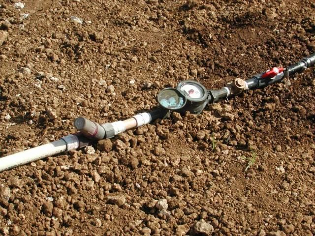 Figure 8. Water meters installed near the field.