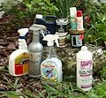 Variety of topical insecticides and repellents on the market.