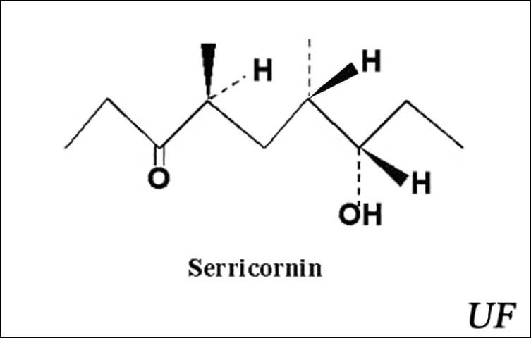 Figure 9. Chemical structure of serricornin, the sex pheromone of the cigarette beetle, Lasioderma serricorne (F.).