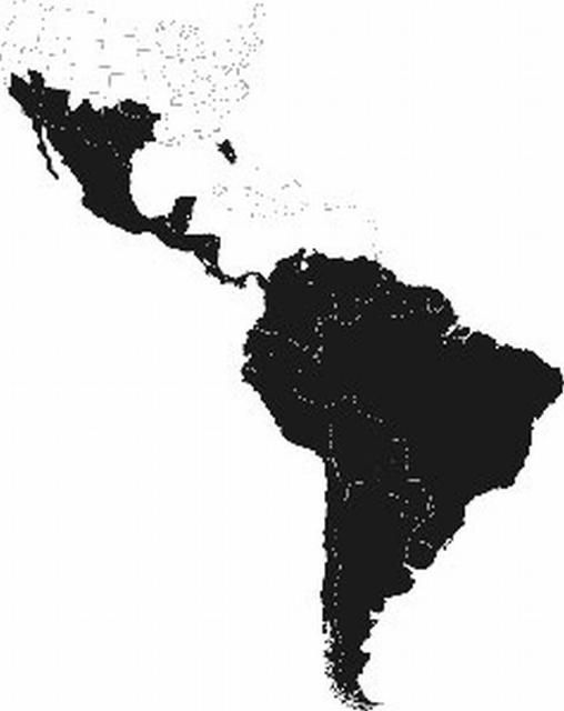 Figure 4. Distribution of Apis mellifera scutellata in the Americas as of 2007.