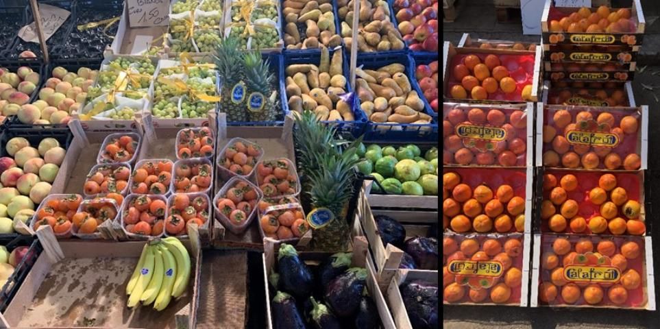 Figure 2. Astringent (left) and nonastringent (right) types in a local supermarket in Palermo, Sicily, Italy in 2019.