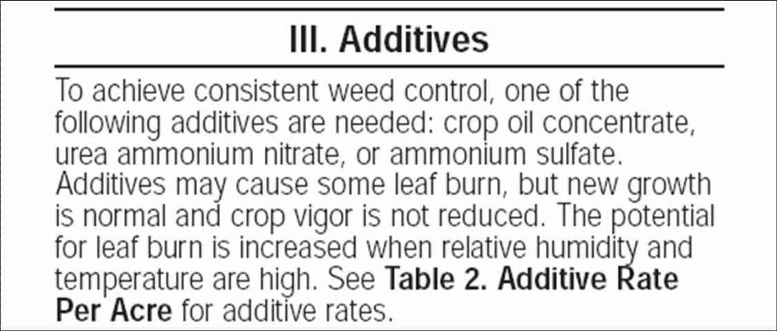 Figure 4. Label recommendation for an additive.