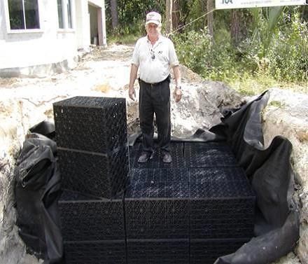 Figure 4. A subsurface exfiltration system installed at the Madera subdivision in Gainesville, FL.