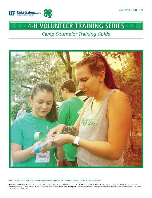 Figure 1. The cover of the Florida 4-H Camp Counselor Training Guide