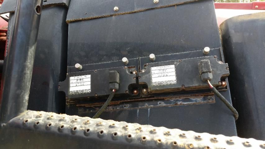 Figure 8. Close-up of optical sensor housing cut into the pneumatic ducts on a Case IH cotton picker.