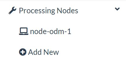 Processing Nodes dropdown. 