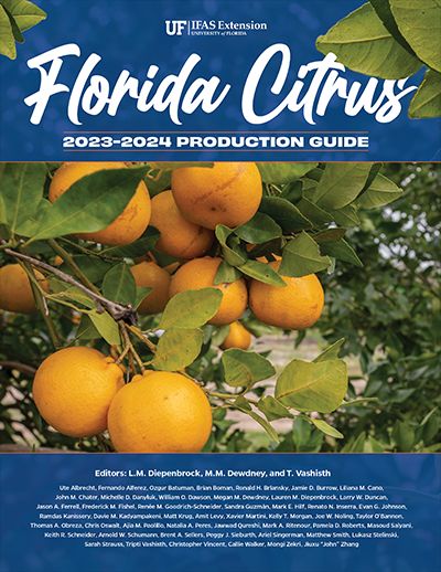 Figure 1. The cover of the 2020–2021 Florida Citrus Production Guide.