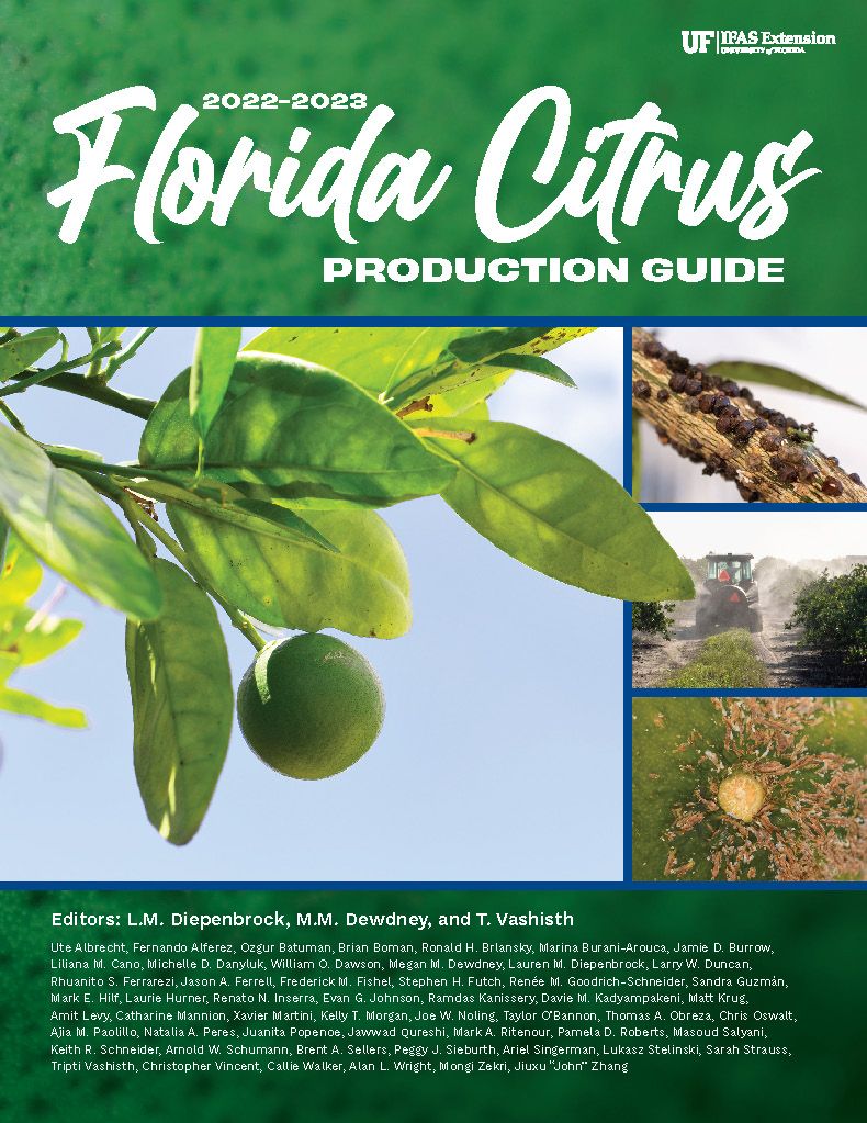 Figure 1. The cover of the 2020–2021 Florida Citrus Production Guide.