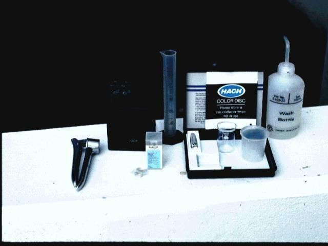 Petiole-sap testing using the Hach colorimeter test method.