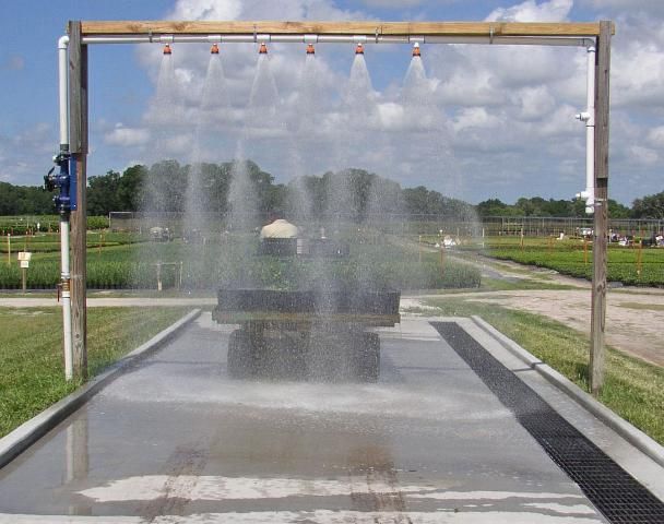 Figure 3. Concrete pad installed for runoff management at the watering station.