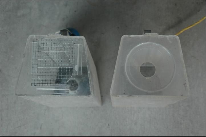 Figure 2. Acrylic trap (empty).