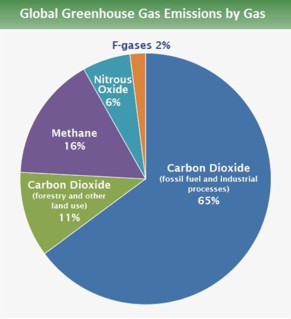 Figure 1. Global anthropogenic greenhouse gas emissions in 2010.