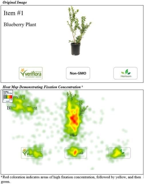 Figure 3. Example Image and Heat Map from the Experimental Auction