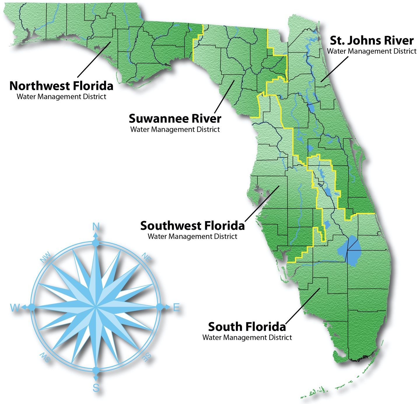 Florida's Five Water Management Districts