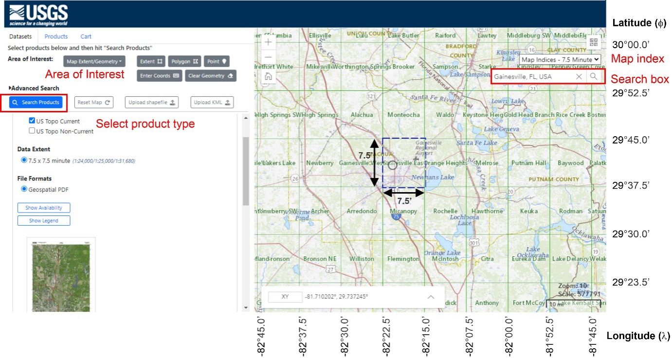 Figure 4. US Topo download from The National Map website.