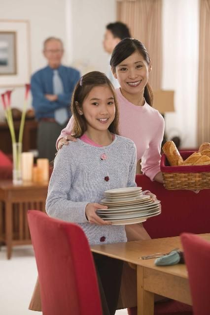 Figure 2. Assist others in maintaining shared areas of the home.