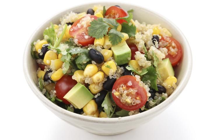 Figure 2. Southwest quinoa salad made with quinoa, corn, reduced-sodium black beans, and more.