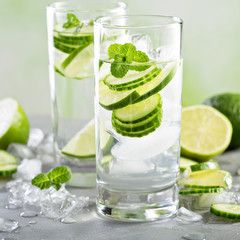 Adding lemon, lime, or cucumber to your water can give it some flavor. You may not even miss the extra sugar of a sweetened drink! 