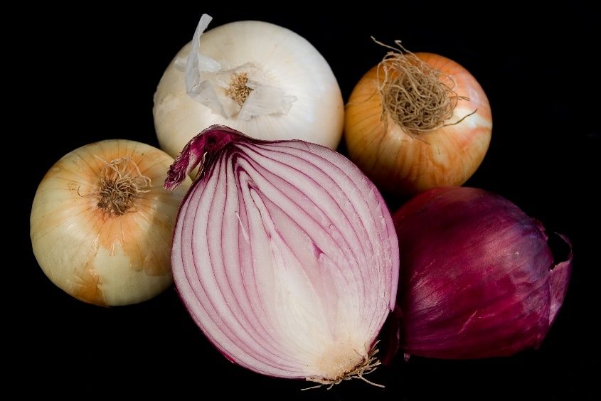 A variety of onions.