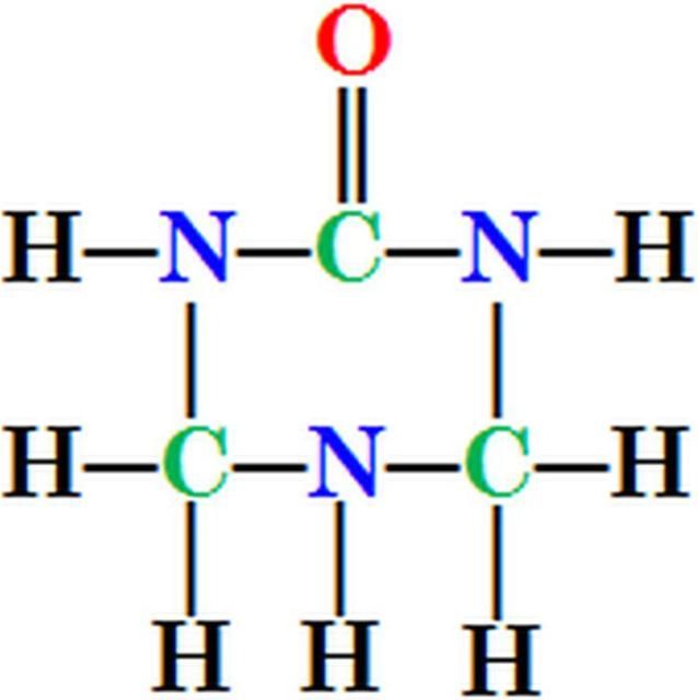 Figure 1. The chemical structure of triazone, C3H7ON3.
