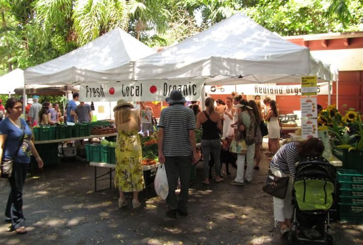 Figure 6. Local produce booth at Pinecrest Farmers Market–April 2014.