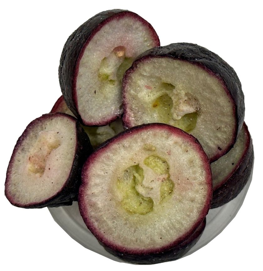 Freeze-dried ‘Paulk’ muscadine.