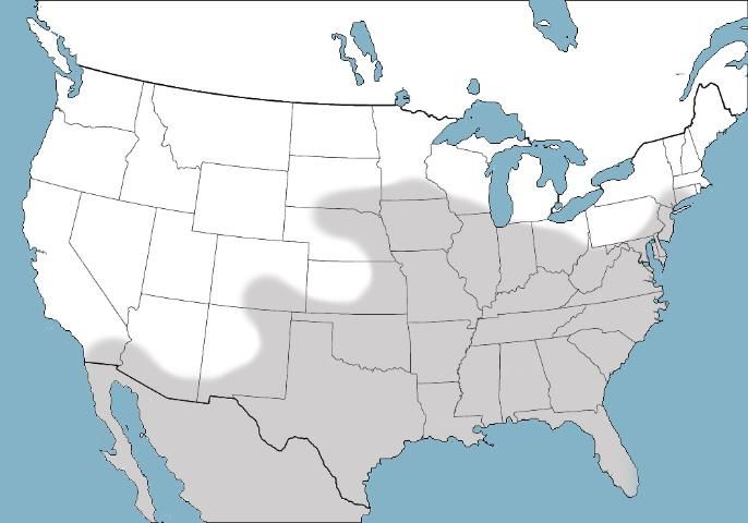 Figure 2. Distribution of Psorophora columbiae (Dyar & Knab) in the United States and Northern Mexico.
