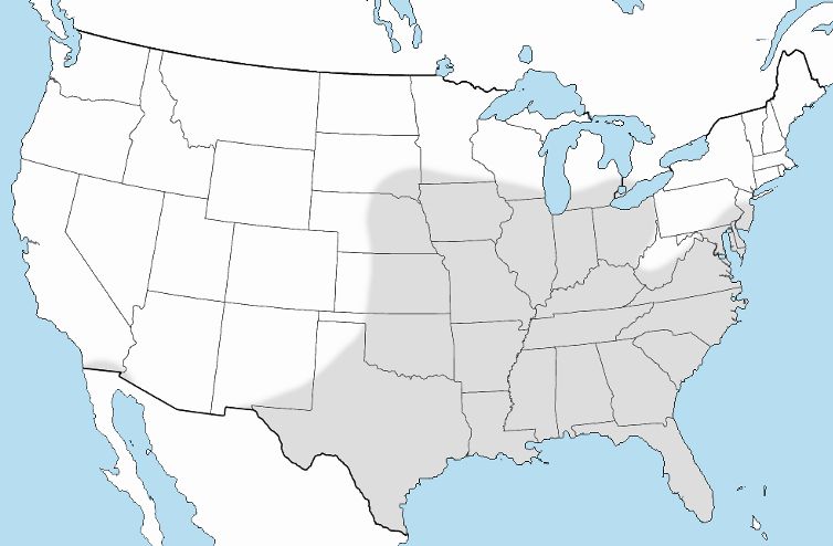 Distribution of Culex erraticus in the United States. 