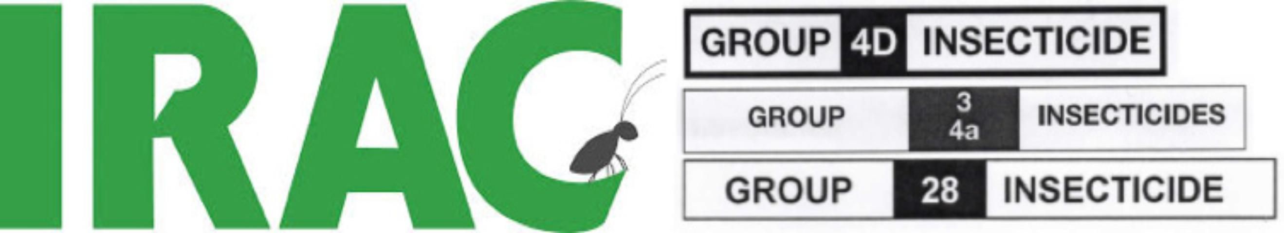 Figure 3. The Insecticide Resistance Action Committee (IRAC) classifies insecticides by number and letter designations based on their mode of action, or the mechanism by which they kill a pest. Insecticide labels will have the IRAC number and letter designation at the top of the label, which appears as shown in this figure.