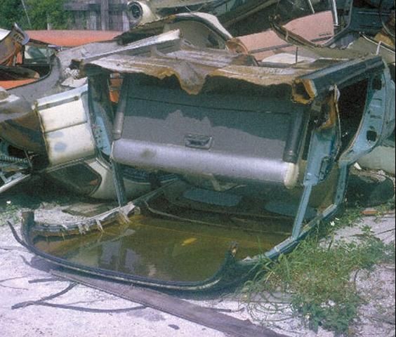 Figure 16. Domestic mosquitoes can breed in junk yards, open dumps or anywhere stationary water collects.
