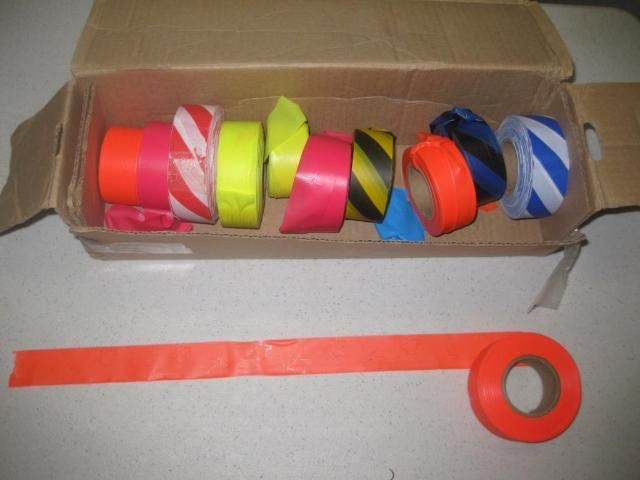Figure 8. When inspecting plants, colored tape can be useful for marking diseased, infested or otherwise unhealthy plants to make it easier to find them again.
