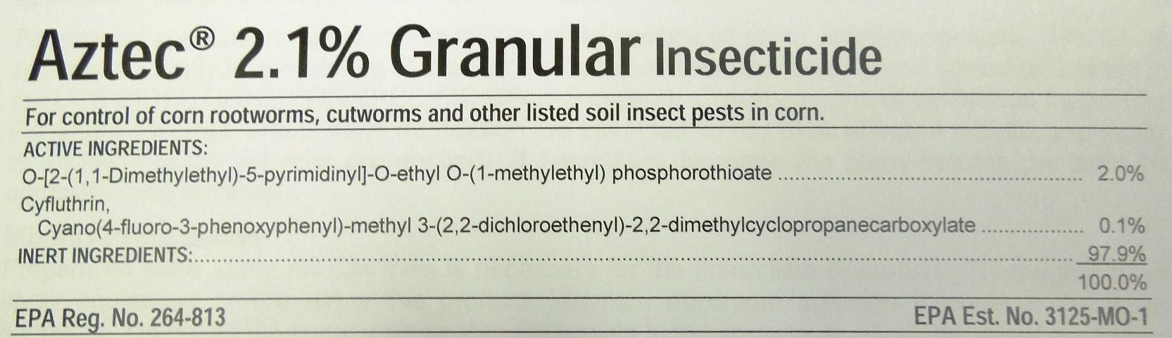 Figure 5. Pests controlled are often listed in a general statement on the front of the label.