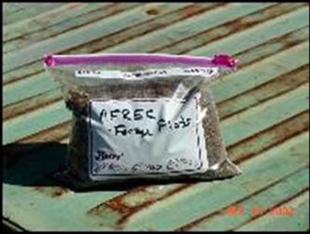 Figure 12. Manure sample ready for delivery to the laboratory.