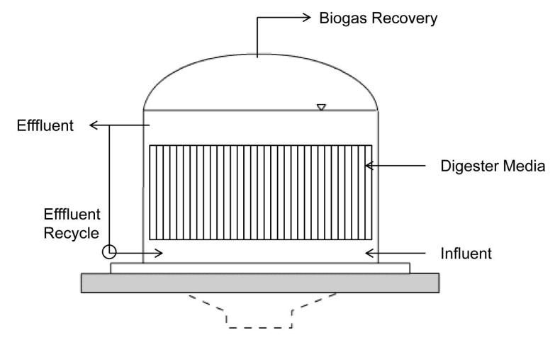 Figure 5. Schematic of a fixed-film digester.