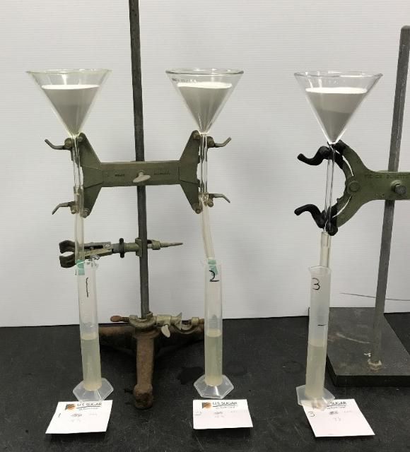 Figure 3. Laboratory experimental setup for measuring maximum water holding capacity.