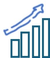 Icon of a generic bar chart and arrow showing positive growth.