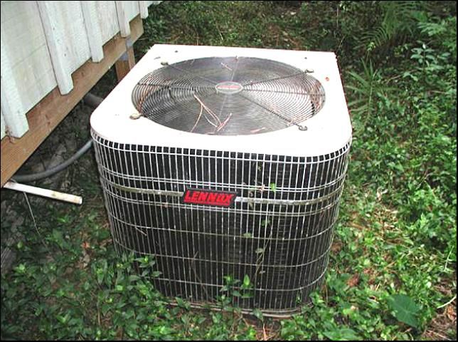 Figure 10. A typical AC unit attached to a house.