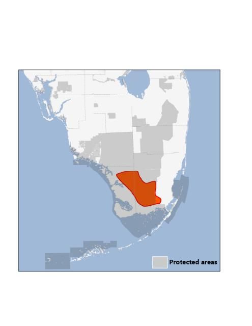 Figure 11. Current range of the Cape Sable seaside sparrow.