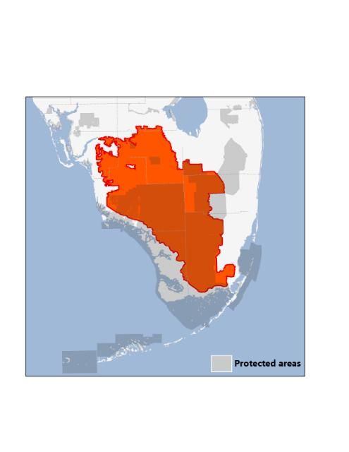 Figure 5. Current range of the Florida panther.