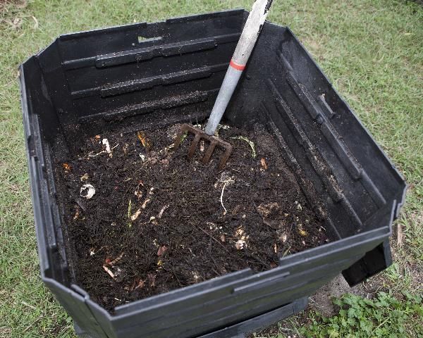Image of compost in a container.
