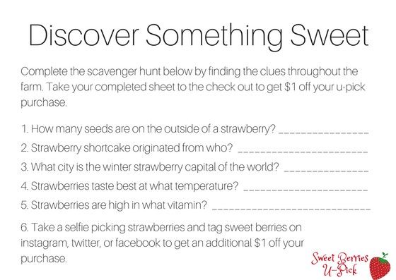 Figure 1. Scavenger hunt example.