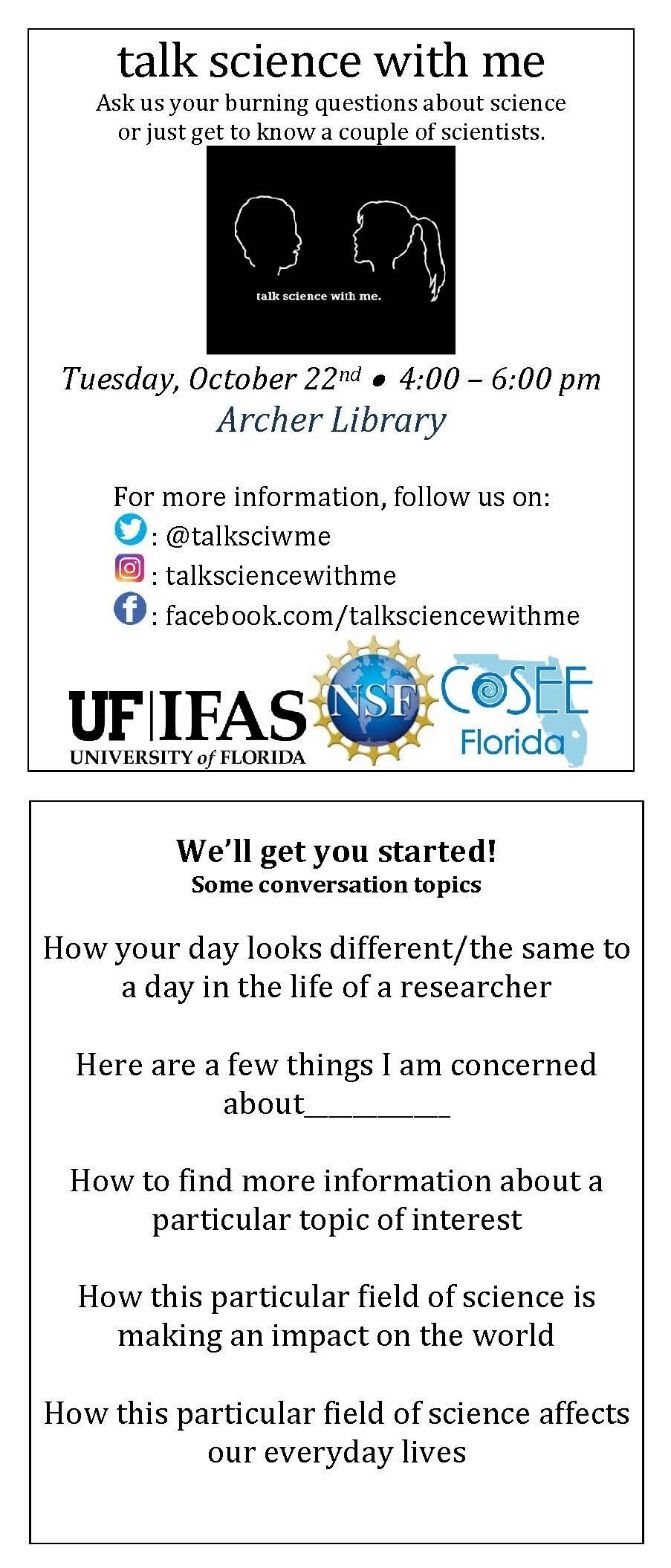 Front of paper thanks the participants for attending, shares a survey link, shows sponsor/grant logos, and offers a chance to earn prize money for participating and taking the survey. Back of paper shows event title, event logo, potential event dates, social media handles, and tagline.
